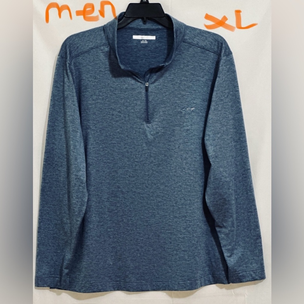 MENS BLUE GREG NORMAN PULLOVER GOLF ⛳️ SHIRT